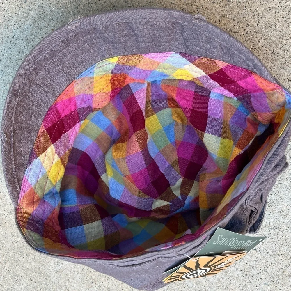 Kid's‎ San Diego Hat Cabbie NWT Lavender 5-7 Yrs BOHO Hippie Modern Pocket City